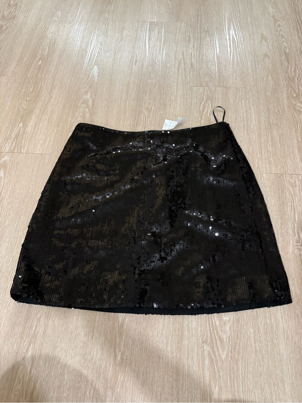 J. Crew Black Sequin Mini Skirt